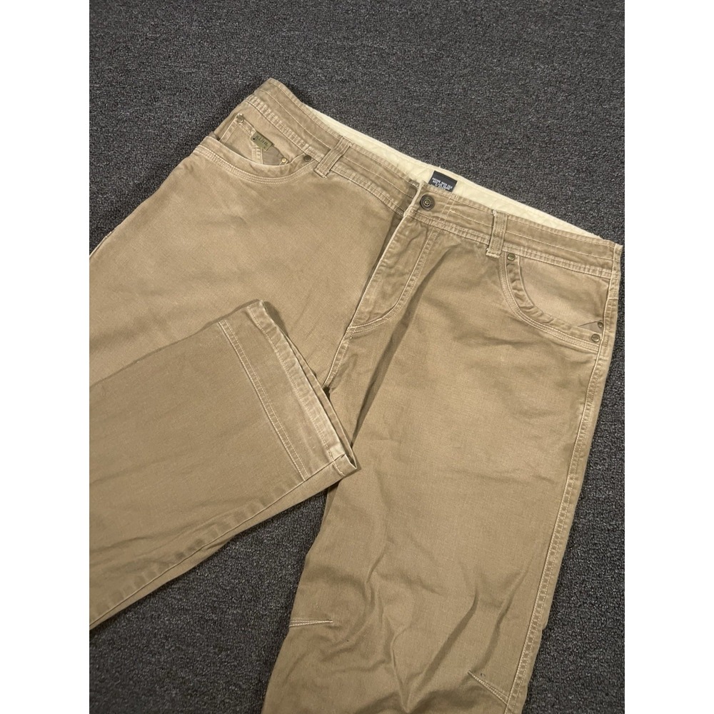 Kuhl Easy Rydr Pants Men's 40x32 Vintage Patina Dye Brown Hiking Climbing